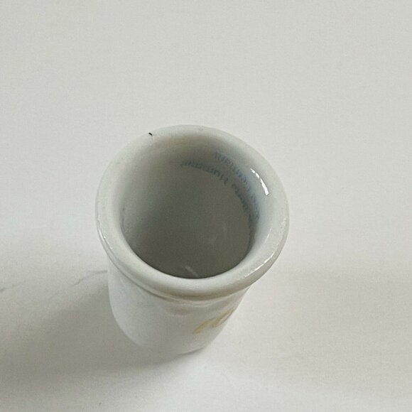 Thimble Angel Reading Book Porcelain Gold Ring Vintage 1991 Quilting Sewing - Picture 6 of 6